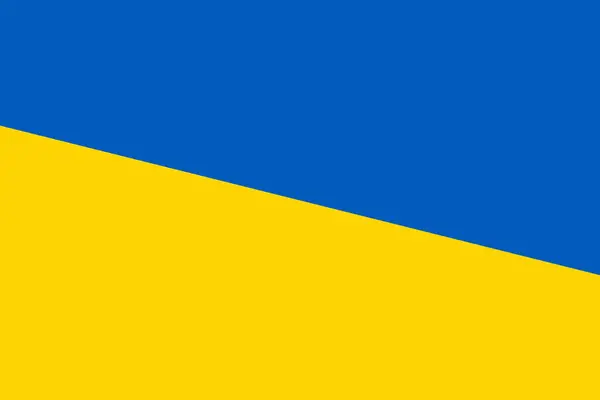 Ukraine Flag Rectangular Cutout Rotated Vector Flag — Stock Vector