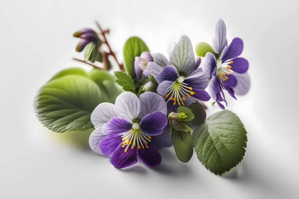 Violet flowers in full color and brilliance. Perfect for projects related to nature, gardens, spring season and romance