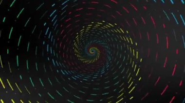 Renkli Çizgiler Dönüyor, Hipnotik Sarmal Soyut