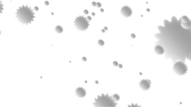 Yüzen Vites Şekilleri Canlandırması. Yüksek kalite 4k görüntü