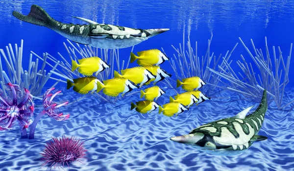 Pteraspis Primitive Jawless Fish Lived Oceans Devonian Period — Stock Photo, Image