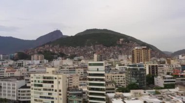 Rio de Janeiro City. Ipanema Neighborhood. Aerial View. Brazil. Drone Flies Sideways