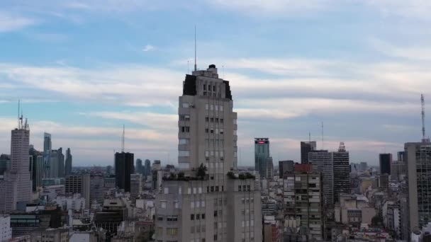 Buenos Aires Argentina Dezembro 2022 Edifício Kavanagh Horizonte Cidade Buenos — Vídeo de Stock