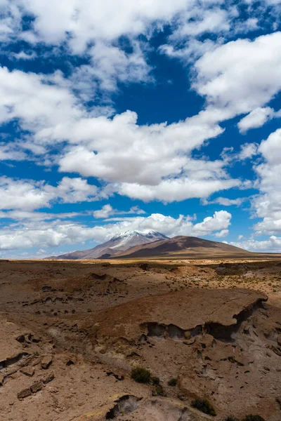 Volcán Ollague Formaciones Rocosas Bolivia Vista Aérea —  Fotos de Stock