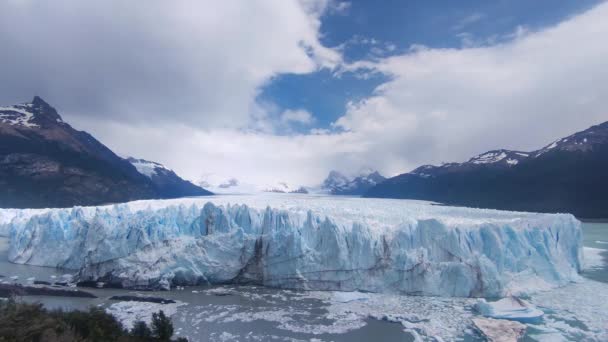佩里托 莫雷诺冰川阿根廷 时间流逝 — 图库视频影像