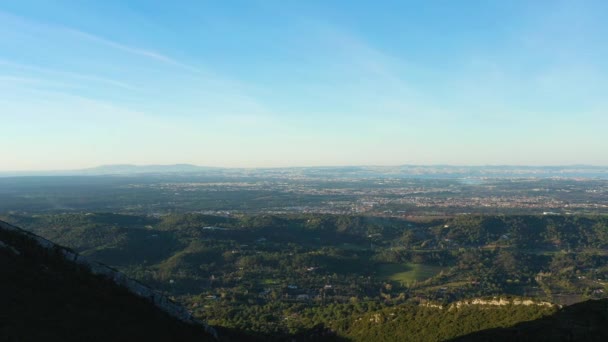 Parc Naturel Arrabida Hills Paroisse Setubal Portugal Vue Aérienne Drone — Video