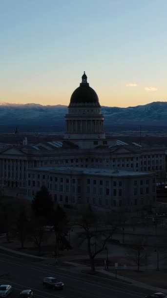 Salt Lake City Usa January 2021 Salt Lake City Capitol — Stock Video