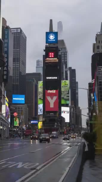 New York City États Unis Janvier 2021 Circulation Automobile Personnes — Video