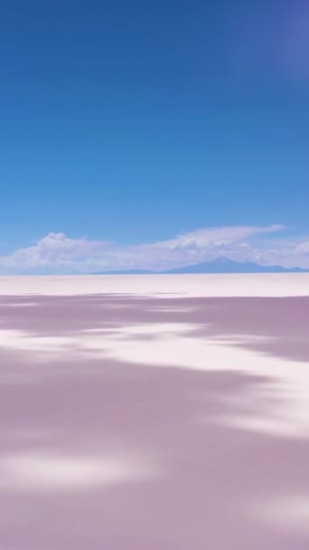 Uyuni Salt Flats Salar Uyuni Vista Aérea Altiplano Bolivia Temporada — Vídeo de stock