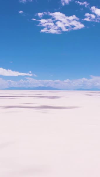 Uyuni Salt Flats Salar Uyuni Vista Aérea Altiplano Bolivia Temporada — Vídeos de Stock