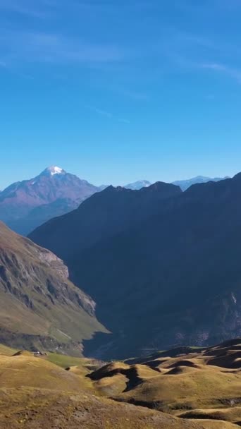 Col Croix Bonhomme Collines Montagnes Alpes Françaises France Vue Aérienne — Video
