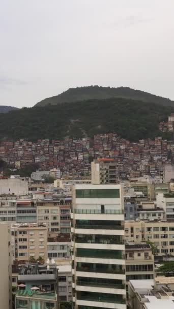 Ріо Жанейро Місто Сусідство Іпанема Вид Повітря Бразилія Безпілотник Летить — стокове відео