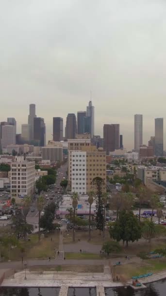 Los Angeles Usa December 2018 Los Angeles Downtown Skyline California — Stock Video