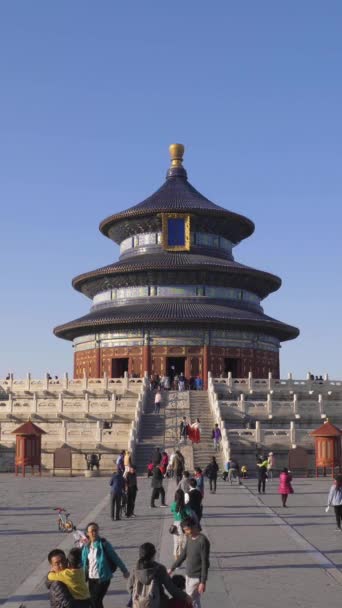 Beijing China Marca 2019 Świątynia Niebios Sala Modlitwy Dobre Żniwa — Wideo stockowe