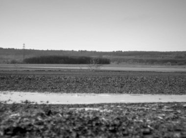Nehir ve gölü olan güzel bir manzara.