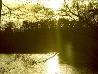 güzel gün batımının resimsel manzarası
