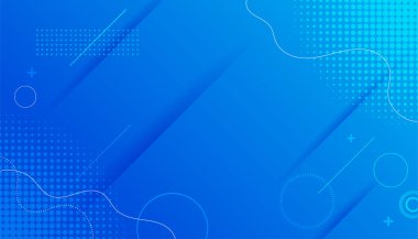 mavi soyut modern yarım ton memphis arkaplan vektörü