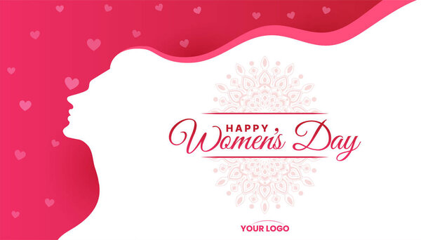 International Women's day 8th March celebration background template