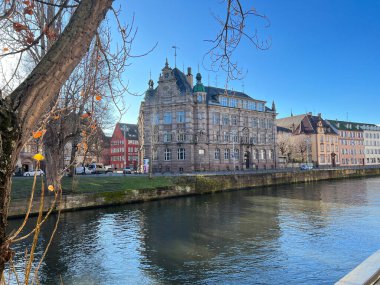 Strasbourg, Alsace, Fransa ve Avrupa 'nın şehir manzarası. 