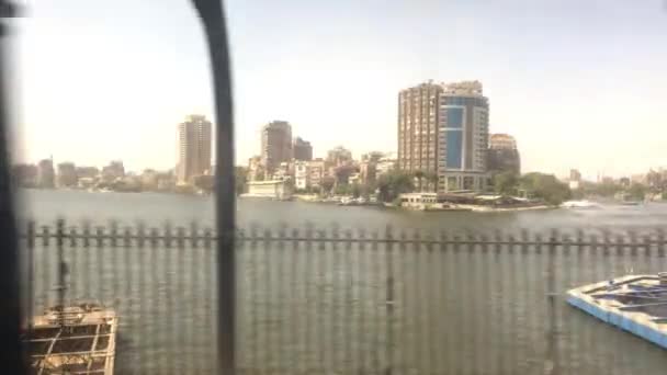 Června 2021 Káhira Luxor Train Line Egypt Pohled Okna Vagónu — Stock video