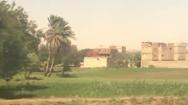 Haziran 2021 Kahire Den Luxor Tren Hattı Mısır Tren Vagonunun — Stok video
