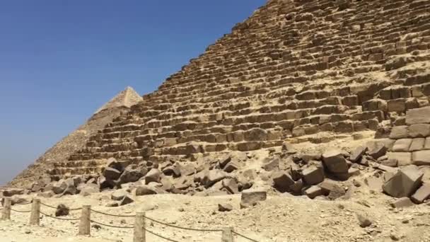 Maj 2021 Giza Necropolis Kairo Egypten Häst Och Vagn Runt — Stockvideo