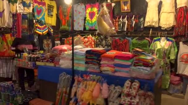 Junho 2022 Jomtien Beach Chonburi Tailândia Mercado Noturno Lugar Fantástico — Vídeo de Stock