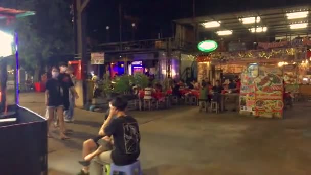 Februari 2024 Nonthaburi Thailand Sfeer Van Een Thaise Nachtmarkt Muang — Stockvideo