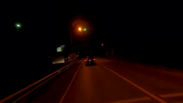 January 2024 Rawai Phuket Thailand Driving Dimly Lit Road Rawai — Stock Video