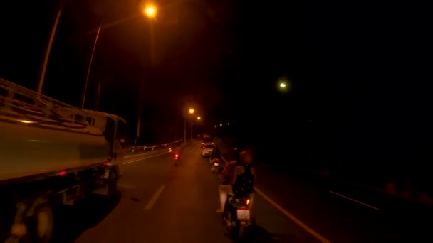 January 2024 Patong Phuket Thailand Driving Outskirts Patong City Quiet — Stock Video