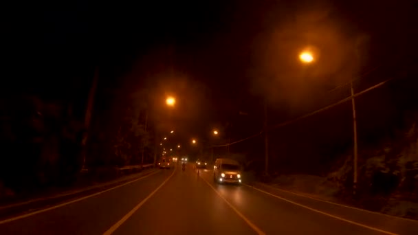 Janvier 2024 Patong Phuket Thaïlande Conduire Travers Périphérie Patong Dans — Video