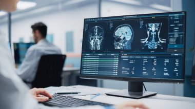 Tıbbi Hastane Araştırma Laboratuvarı: Kafkas Kadın Beyin Cerrahı Beyin Taraması MR Görüntüleri ile Bilgisayar Kullanımı, Hasta Hasta için En İyi Tedavi Bulma