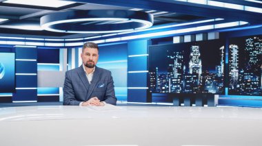 Akşam Haberleri Programı: Sunucu İş, Ekonomi, Bilim, Siyaset Muhabirliği. Televizyon Kablosu Kanal Sunucusu Konuşmaları