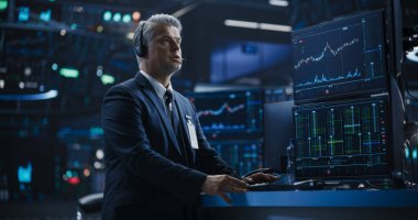 Gerçek zamanlı borsa, hisse senedi ve alım satım işleriyle uğraşan Ortaçağ Borsacılarının Portresi