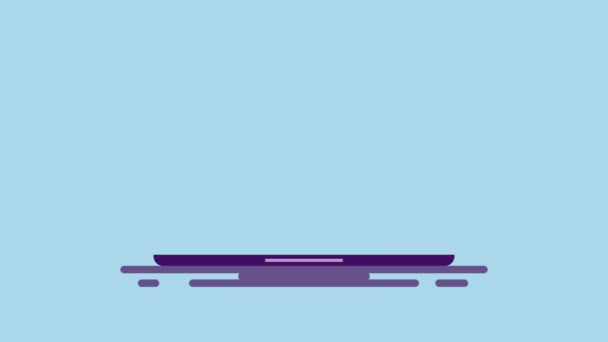 Mailmarketing Mobiele Marketing Digitale Marketingstrategie Laptop Kennisgeving Animatie — Stockvideo
