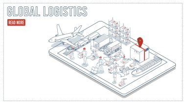 Dünya çapında verimli kargo teslimatı ve anlık siparişin yerine getirilmesini sağlamak için IoT teknolojisi ile çok modallı ulaşım hizmetlerini birleştiren akıllı küresel lojistik ağı.