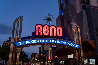 Reno, Nevada 'nın ünlü ışık işareti.