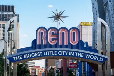 Reno, Nevada 'nın ünlü ışık işareti.