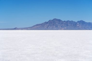 Utah 'taki Bonneville Salt Flats manzarası.