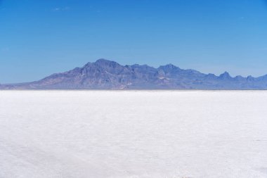 Utah 'taki Bonneville Salt Flats manzarası.