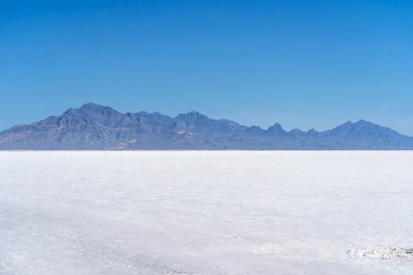 Vista Bonneville Salt Flats Utah — Fotografia de Stock