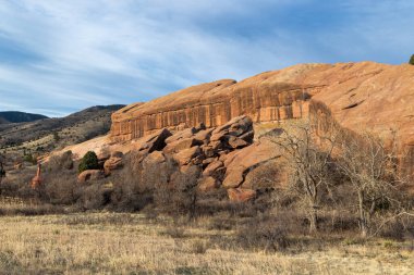 Denver, Colorado 'daki Red Rocks Parkı' nda yürüyüş patikası