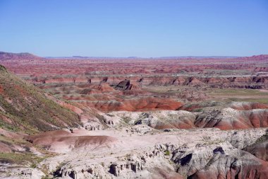        Arizona, ABD 'deki Petrified Forest Ulusal Parkı' nda Boyalı Çöl                        
