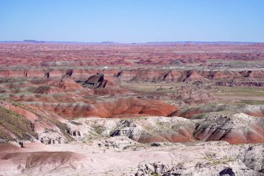        Arizona, ABD 'deki Petrified Forest Ulusal Parkı' nda Boyalı Çöl                        