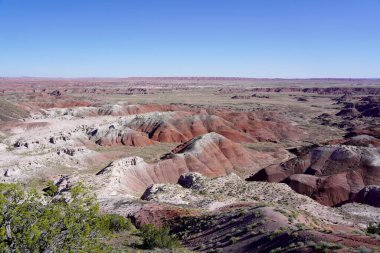        Arizona, ABD 'deki Petrified Forest Ulusal Parkı' nda Boyalı Çöl                        