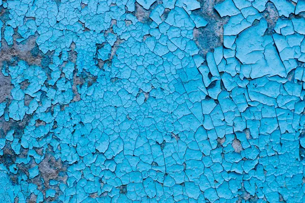 Blaue Textur Aus Alter Rissiger Farbe Grunge Hintergrund — Stockfoto
