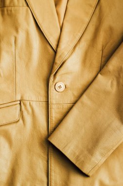 Kahverengi deri ceket, hakiki yumuşak deri..