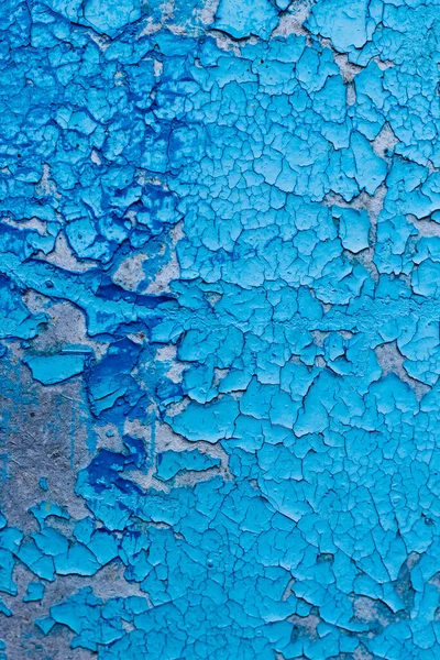 古い割れた塗料の青の質感 グランジの背景 — ストック写真