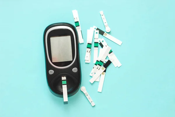 stock image A gadget for measuring blood sugar for diabetics.