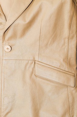 Kahverengi deri ceket, hakiki yumuşak deri..